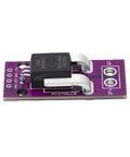 Rock Hard Hall Current Sensor Module Rated At One Hundred Fifty Amps Made For Motor Control Circuit Designs showing purple PCB with ACS758 chip.