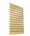 Maple Wood Grain Slatwall Panel For Retail Display, Wall Mount Tool Organizer, 24 By 40 Inches, Flexible Hooks Compatible