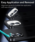 Beefed Up Camera Lens Protector for iPhone 17 16 16 Plus, Ultra Tough HD Tempered Glass, easy installation and removal tool