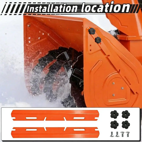 Installation of Deluxe Drift Cutter Blades for Snow Blowers Compatible With Ariens Orange Kit Deluxe 72406900 And 724069