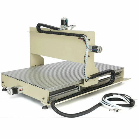 Four Axis CNC Router With 1500W VFD Spindle Engraving Machine, USB Port, 500x800x120mm Metal Frame, Water Cooling