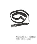 Heavy Duty Outdoor Luggage Straps With Quick Release Buckles 4 Pack Tie Down Straps shown in black with measurements.