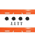 Deluxe Drift Cutter Blades for Snow Blowers Compatible with Ariens Orange Kit Deluxe 72406900 and 724069, bolts and knobs shown