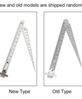 Pro Grade Stainless Steel Taper Welding Gauge for Gap and Depth Measurement, both new and old models with dual scale ruler.