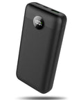Ultra Lightweight 20000mAh Heated Vest Battery Pack With 5V 2A Usb Output For Jackets And Hoodies, compact black charger with LED display.