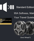 Brompton Omni Directional Wheels 95A Softness for Quiet Ride