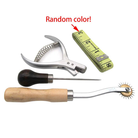 Premium Pattern Designer Set Featuring Precision Notcher Heavy Duty Steel Awl Rotary Tracing Wheel Plus Flexible Tape Measure To Nail Every Custom Tailoring Project Smooth