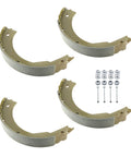 Two Pair 12 Inch Electric Trailer Brake Shoes Replacement Kit For Dexter K71-127-00 showing brake shoes and hardware