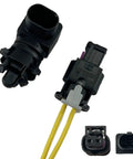 Straight Shot Ambient Air Temperature Sensor With Pigtail Wire Harness Direct Replacement For Cadillac Buick Gmc Trucks showing connectors and wire details.
