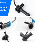 Rock Solid Rear Wheel Speed Abs Sensor Set Left Right Pair For Cadillac Escalade Chevrolet Tahoe GMC Yukon Suburban 2007 2014 connector with blue clip