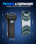 Three In One Electric Air Duster With Four Gear Adjustable Powerful Handheld Blower size comparison to smartphone, 6x13.5x4.5cm