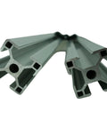 30mm By 30mm Smooth Lite T Slot Aluminum Extrusion 400mm Length Built For DIY Frames Super Durable Anodized Aluminum Profile With Lightweight Strength And Corrosion Resistance For Your Next Build, angled view