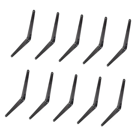 Heavy Duty L Shape Shelf Brackets In Carbon Steel For Wall Mounted Shelves Kitchen Bath Storage, 4 To 14 Inch Sizes Including 70x100mm And 8 Inch Options