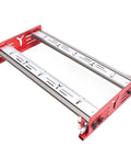 Router Sled Aluminum Slab Flattening Jig for Woodworking With Sliding Plate and Milling Groove Bracket for Flattening Plywood Surfaces Up to 590mm