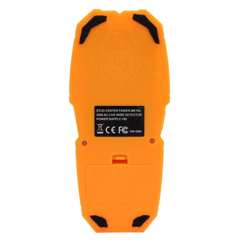 Phefop Wall Scanner Stud Finder 5 in 1 with LCD Display for Cable Metal back view showing design and sensor area.