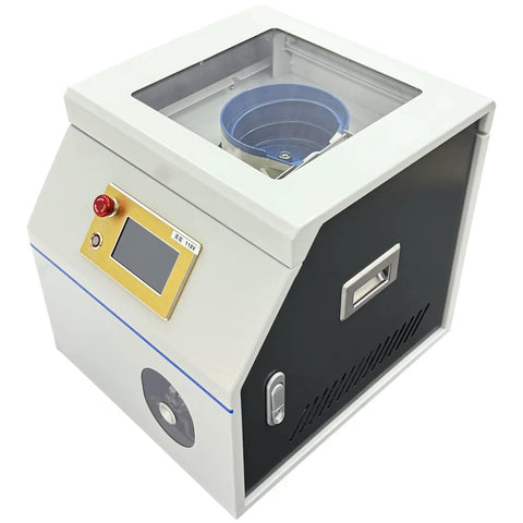 Automatic Terminal Crimping Machine With Color Touch Screen And Auto Vibratory Bowl Feeder For Ferrule Crimping Tool side view with control panel