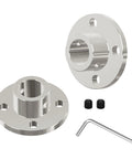 12mm Flange Shaft Coupling Rigid Coupler for Motors Guide Support set with screws and wrench, carbon steel construction for DIY RC models