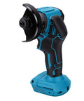 Badass 2 In 1 Mini Cordless Angle Grinder Meets Slick Brushless Circular Saw showing a compact cordless tool with cutting blade, ideal for heavy duty tasks.