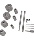 YOUTHINK Pro Grade 20 PCS Concrete Hole Saw Kit With Sds Plus Drill Bits And Tungsten Steel Alloy For Brick Wall Hvac Plumbing Jobs That Are Tough, 20-piece set