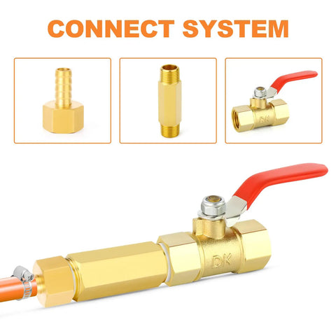 Forged Brass Long Nipple Three Eighths NPT Male To Three Eighths NPT Male Pipe Fitting Hex Nipple Connector Three Inch Length