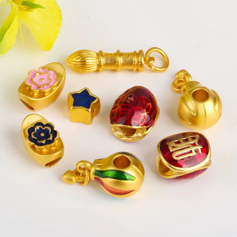 Dope Gold Spacer Beads For Custom Jewelry Crafting 10x9mm Loose Glossy Rounds With Premium Baking Lacquer Finish Sweet Toss In Charms For Handmade Necklaces Bracelets And Earring Strings