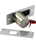 Tough As Nails Waterproof Electronic Drop Bolt Door Lock DC 12V Auto Deadbolt with stainless steel housing and wiring.