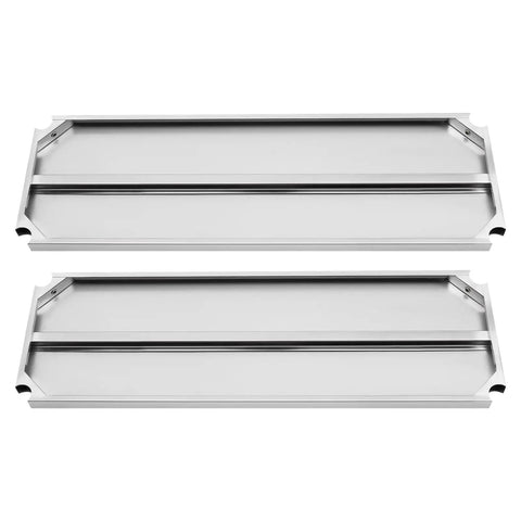 Heavy Duty Two Tier Stainless Steel Storage Rack And Adjustable Standing Shelf Unit Built Tough No Sweat Organization For Kitchen Restaurant Or Store Display Use Sleek Metal Frame