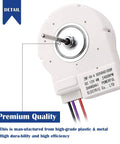 12V 4W Freezing Fan Motor Replacement ZWF-04-4 50240401000P universal fit for refrigerators, close-up view