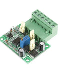 Pro Grade Frequency To Voltage Converter Module Turns 0 To 10 KHz Pulses Into 0 To 10 V Analog Signal With Isolation For PLC And Motion Control Systems Built For Tight Precision And Reliable Industrial Automation, green PCB with screw terminals