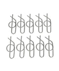Heavy Duty Spring Locking Cotter Pin Replacement For John Deere Tractors And Equipment Built To Last Fits D100 G110 L100 LA100 X100 X350 Z665 And Compatible With M169408 M154221 10 Pack For Quick Secure Pin Retention displayed in a pack of ten