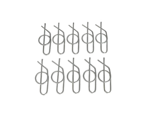 Heavy Duty Spring Locking Cotter Pin Replacement For John Deere Tractors And Equipment Built To Last Fits D100 G110 L100 LA100 X100 X350 Z665 And Compatible With M169408 M154221 10 Pack For Quick Secure Pin Retention displayed in a pack of ten