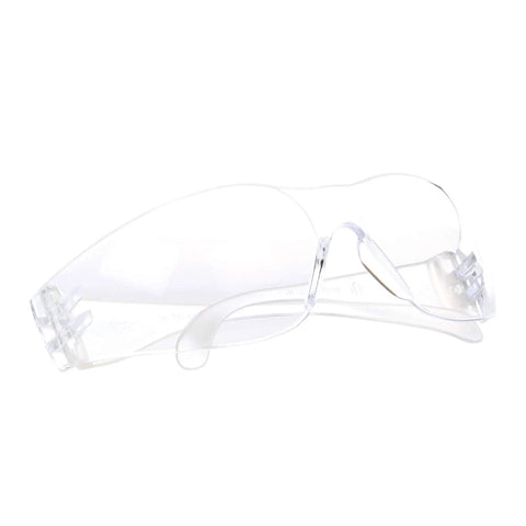 Budget Friendly Safety Glasses Pack Of 100 For Unisex Use, Lightweight Wraparound Eye Protection With Clear Lenses, ANSI Z87 High Impact