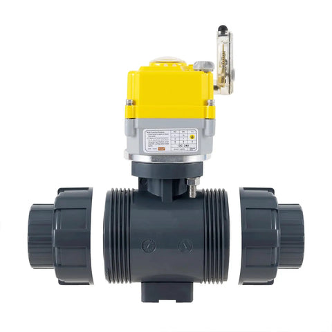 Smart WiFi Water Valve 2 Inch Electric Ball Valve With DC24V Actuator And AC110 230V Power Adapter TUYA App Control