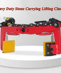 Badass Heavy Duty Granite And Marble Slab Lifting Clamp For Secure Vertical Stone Handling With Ironclad Steel Build and Solid 542 Pound Industrial Grade Capacity.