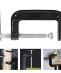 Heavy Duty 4 Inch C Clamp Set In Steel For Woodworking Welding And Building Projects Industrial Strength Clamps
