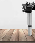 Upgraded 40 MM Three Cutter Forstner Drill Bits Pro Grade High Hardness Cemented Carbide Tips for clean wood drilling.
