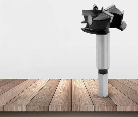 Upgraded 40 MM Three Cutter Forstner Drill Bits Pro Grade High Hardness Cemented Carbide Tips for clean wood drilling.