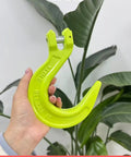 Three Eighths Inch Clevis Foundry Hook With 8377 Lbs Working Load Limit For Beefed Up Heavy Duty Lifting Grade 80 Alloy Steel Forged Construction Ideal For G80 Transport Binder Chain And Binder 1 Pack Ready To Use Rigging Set, lime green drop forged hook