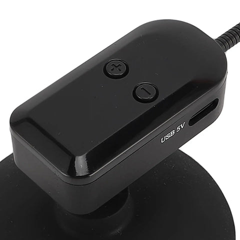 Close-up of USB port and buttons on 2.4G Cordless Guitar Microphone System For Acoustic And Classical Guitars, Flexible 360 Degree Adjustable Condenser Pickup