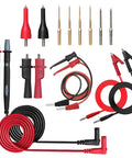 16 Piece Multimeter Test Lead Kit With Gold Plated Probes, Stackable Banana Plug Leads, Back Probe Pins And Alligator Clips For Accurate CAT III 1000V CAT IV 600V Electrical Testing.
