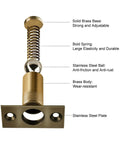 2 Pack Ball Catch Door Hardware For Top Of French Doors Adjustable Drive In Ball Latch Invisible Pantry Door Solution Bronze Finish Heavy Duty Stainless Steel Build Keeps Doors Quiet Closed And Secure, front view showing components