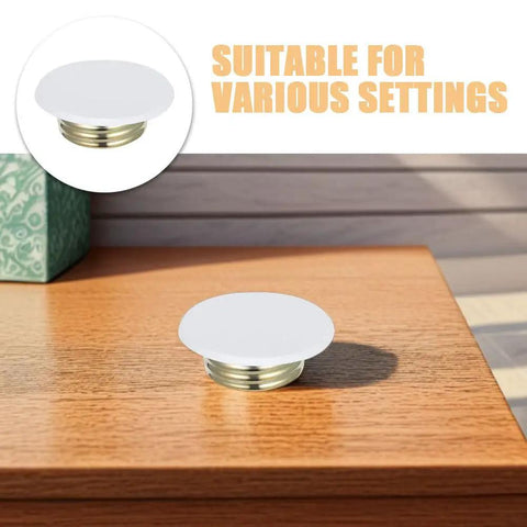 Premium Heavy Duty Galvanized Fire Sprinkler Cover Plates 4 Pack shown on wood surface, sleek design for fire safety ceilings.