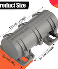 12V DC Vibration Motor 3800 RPM Mini Rotary Vibe with adjustable size dimensions showing 103mm x 66mm x 51mm