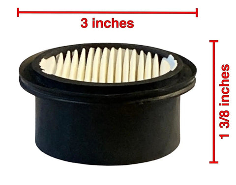 American Made High Pleat Count Air Filter For Air Compressor Intake Fits Quincy 11284506 3 Inch Diameter Black Top Notch Filtration With Six Month No Hassle Warranty