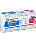 R-30 Kraft Faced Fiberglass Insulation Covers 704 Square Feet Eight Packs With Moisture Barrier in compact packaging.