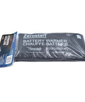 Hella Reliable Electric Battery Blanket Heater Wrap With Thinsulate Insulation shown in packaging, featuring size information and use instructions.