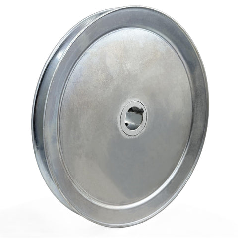 AB900 1 Single Groove Web Pulley 9 Inch Outside Diameter 1 Inch Bore For V Belt A B 5L 4L AX BX Carbon Steel Zinc Plated Motor Pulley Built Tough For Smooth Power Transmission Durable Performance