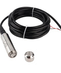 Industrial Water Level Sensor Transmitter With Stainless Steel Probe 0 To 7 Meter Range Built Tough For Rugged Water Monitoring System IP68 Waterproof 5 Meter Cable And Detachable Probe coiled with probe.
