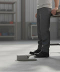 Heavy Duty Foot Pedal Switch For Industrial Control, Rugged Footswitch With Aluminum Alloy Body, Momentary On Control, Anti Slip Rubber Base, Reliable Contacts, Ydt1 68h used by worker