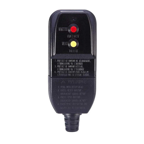 GFCI Plug For Pressure Washer And Pool Pump No Sweat Auto Reset 15 Amp 120V 3 Prong Outdoor Waterproof Circuit Breaker Safety Plug